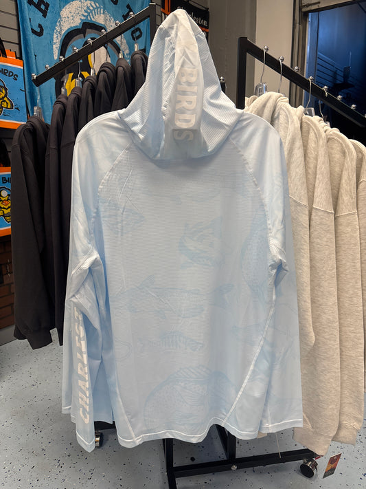 Hooded Fishing Shirt - Crystal Blue