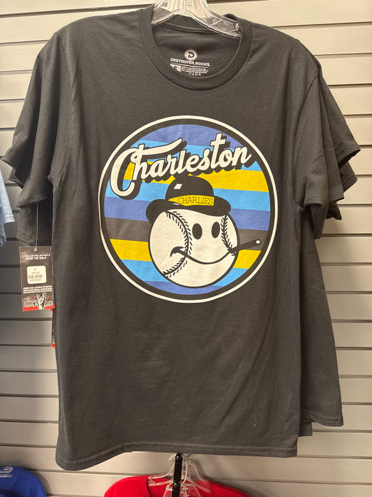 Charlies Vintage Tee - Jet Black
