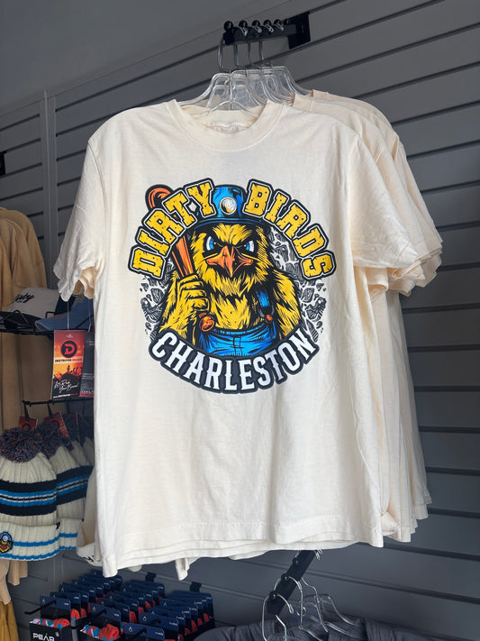 Angry Bird Tee - Faded Cream