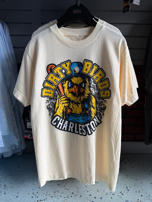 Angry Bird Tee - Faded Cream