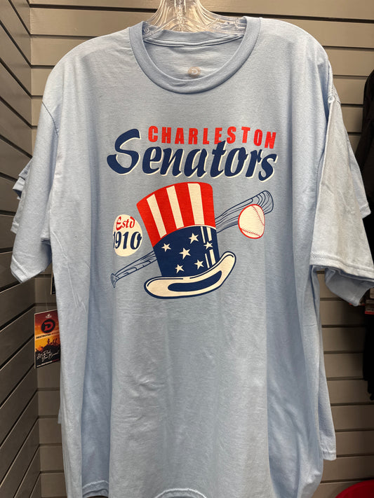 Senators Vintage Tee - Light Blue
