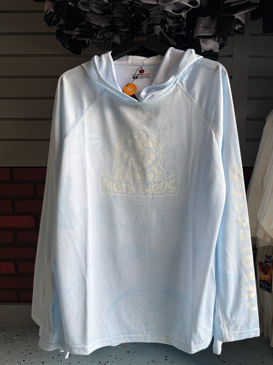 Hooded Fishing Shirt - Crystal Blue