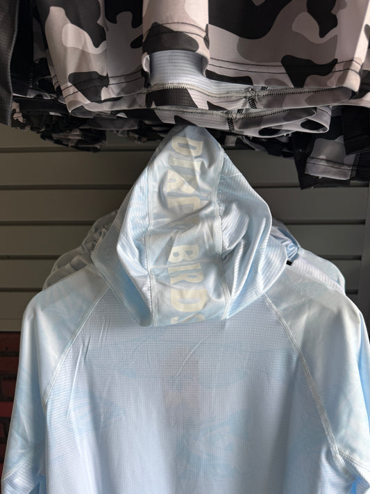 Hooded Fishing Shirt - Crystal Blue
