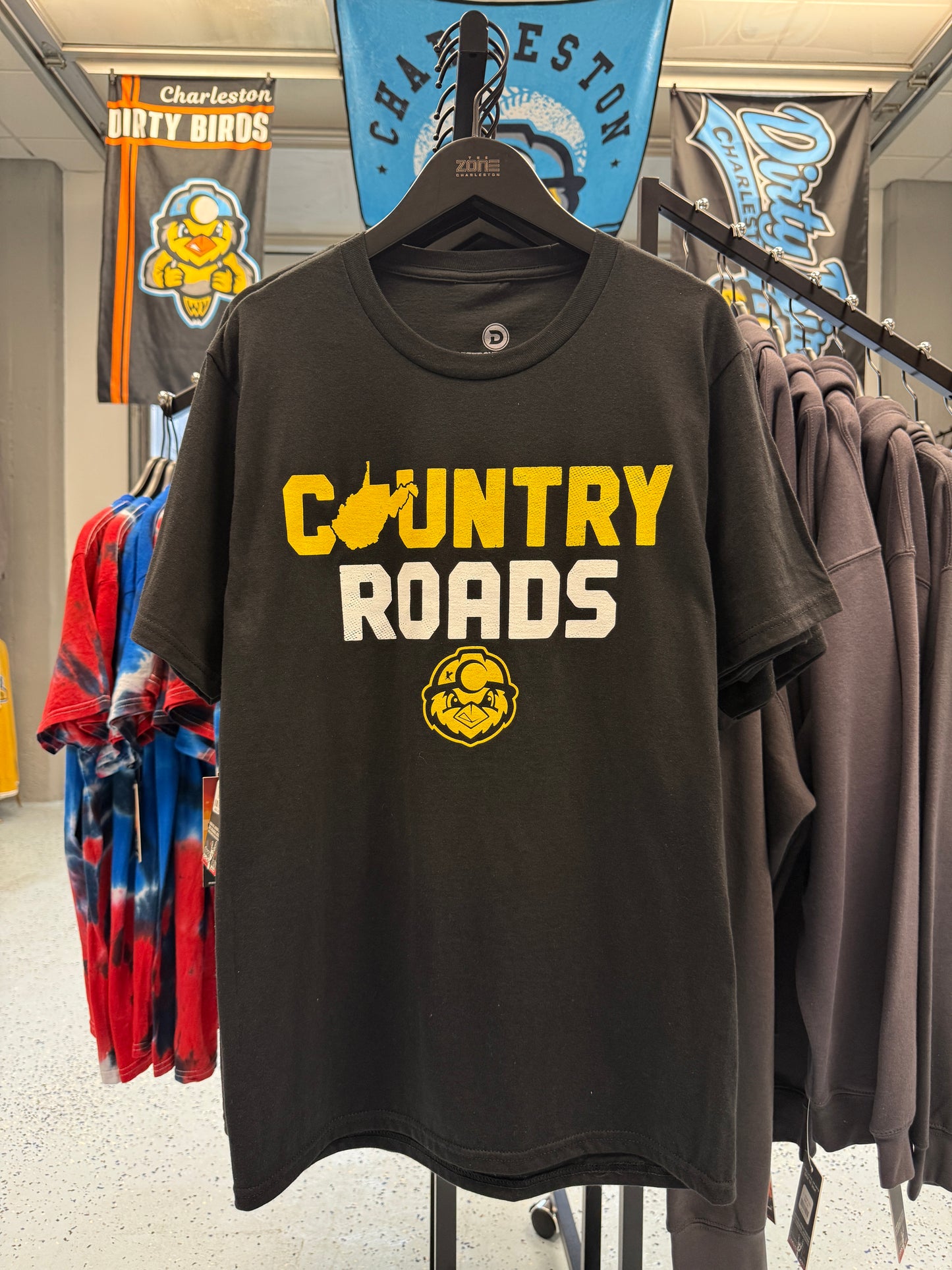 Tees, Country Roads WV - Jet Black