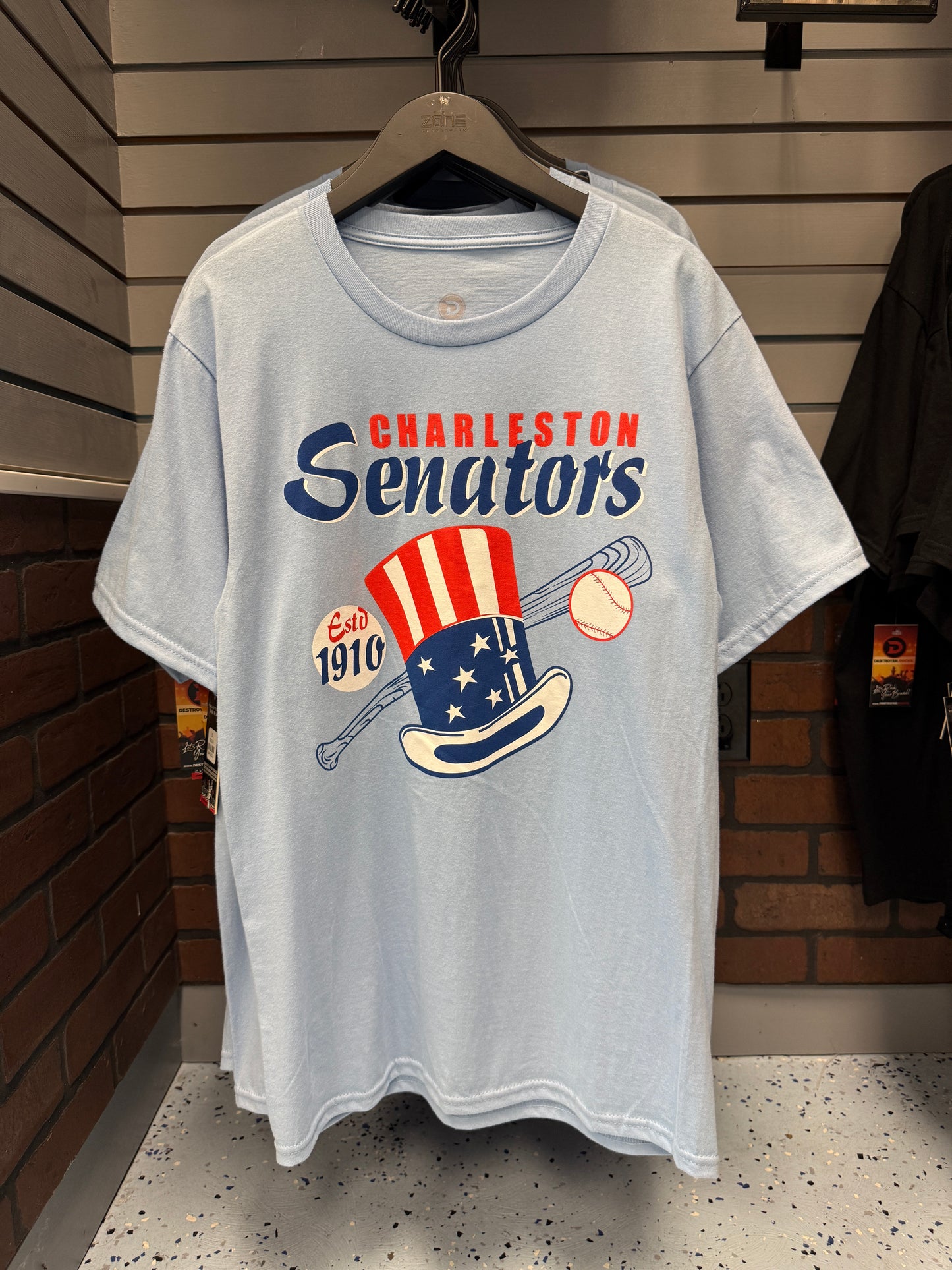 Senators Vintage Tee - Light Blue