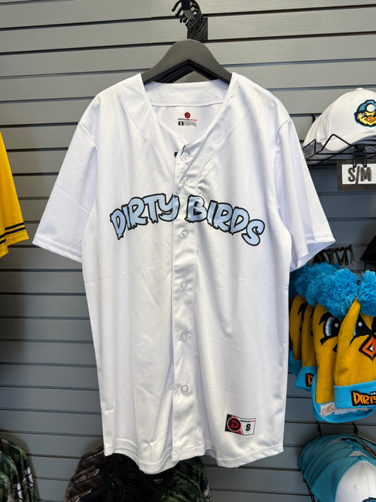 WHITE - DIRTY BIRDS REPLICA JERSEY